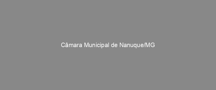 Provas Anteriores Câmara Municipal de Nanuque/MG
